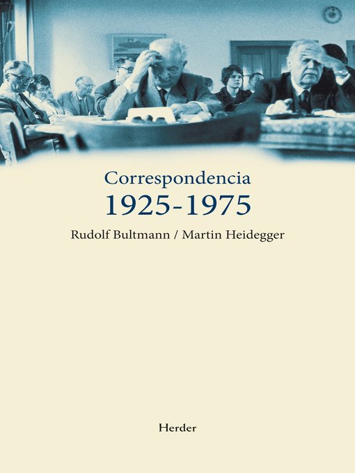 Title details for Correspondencia 1925-1975 by Rudolf Bultmann - Available